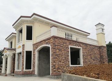 峨眉山簡歐別墅施工案例